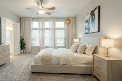 Bedroom after virtual staging
